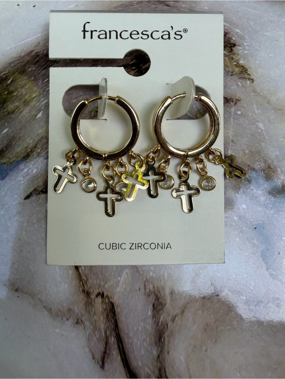 Francesca's Gold Hoop Earrings